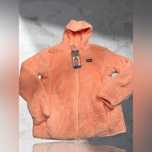 Eddie Bauer Youth Kid's High Pile Plush Hooded Full Zip Jacket Size L 14/16